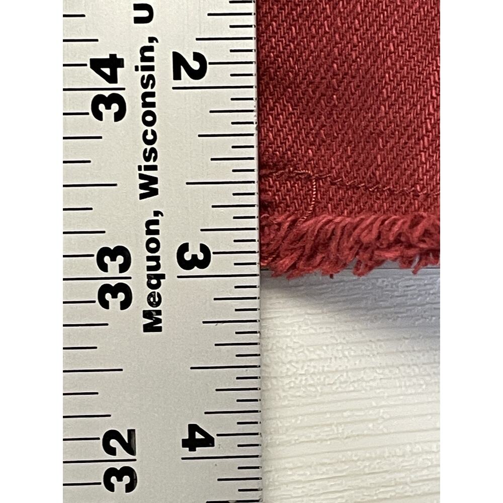 Old Navy Womens 10 Red Cutoff‎ Distressed Shorts Frayed Hem Cotton Sick Beets - Picture 6 of 13